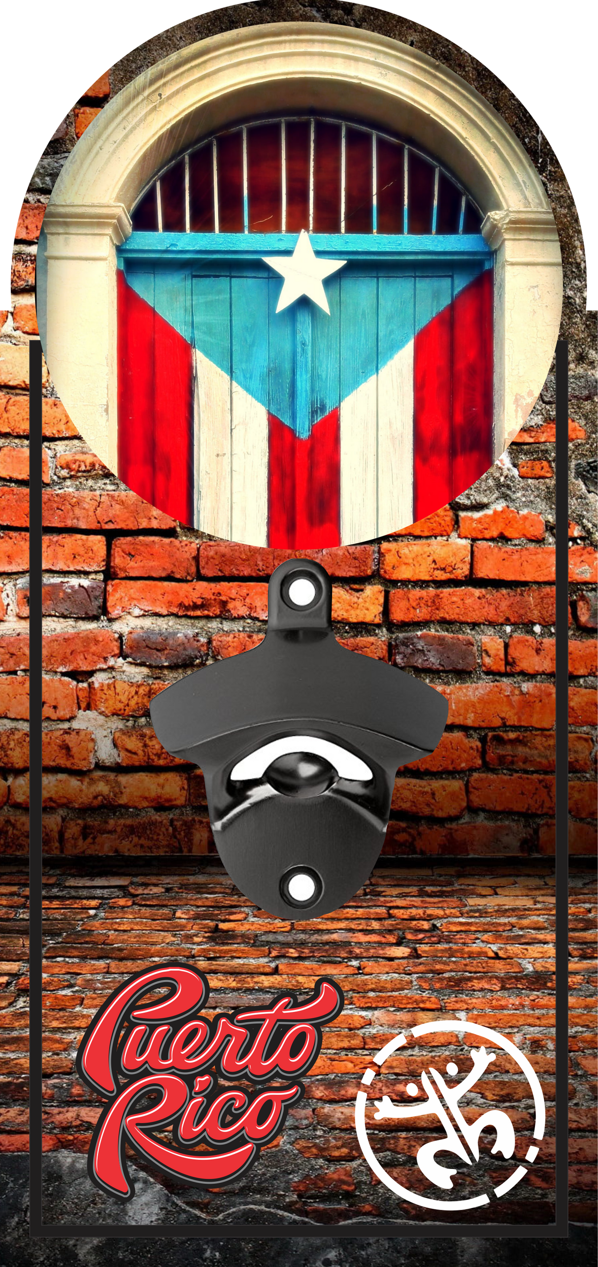 Wall Bottle Opener - Puerta Puerto Rico Bricks