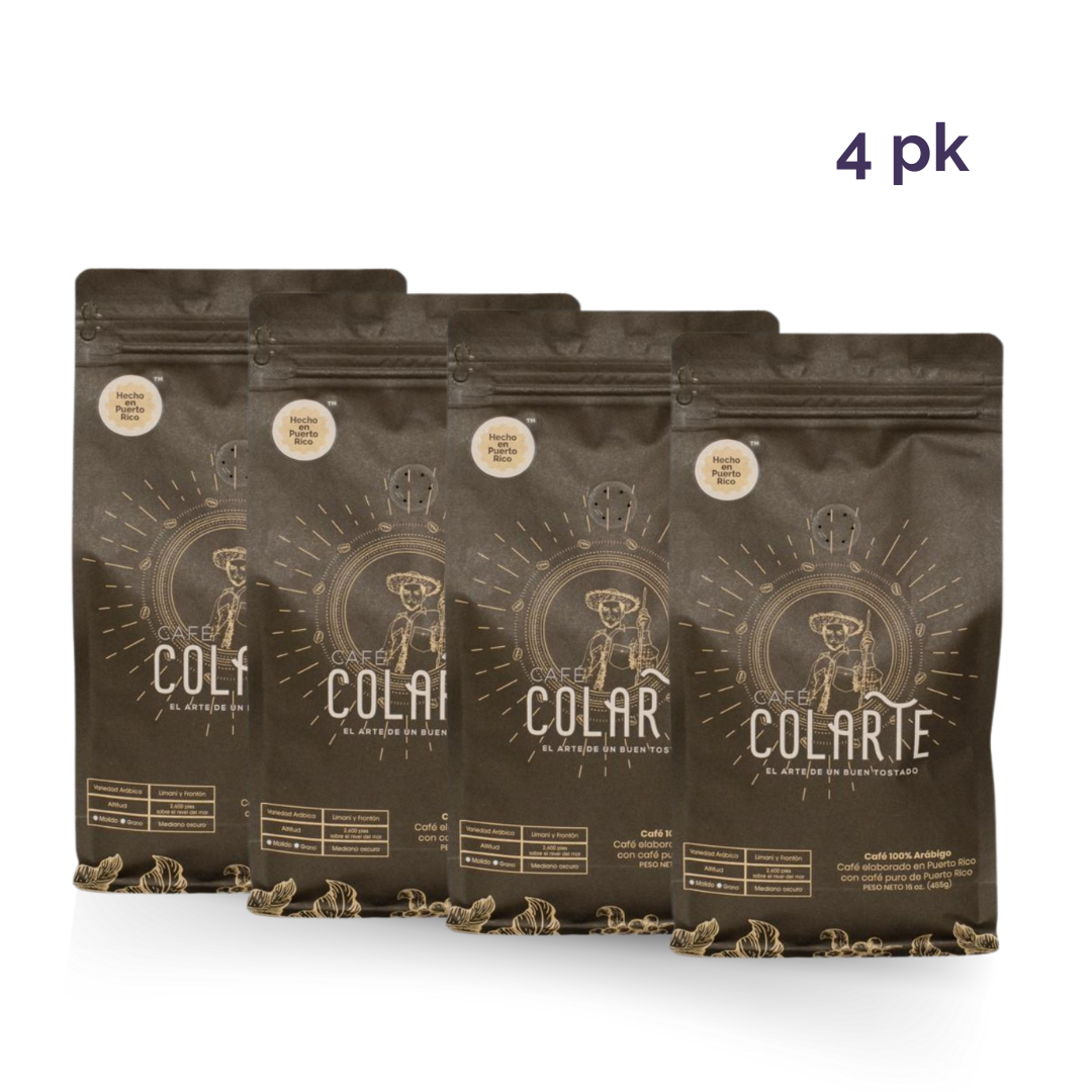 Colarte Ground Coffee 16oz (4 packs)