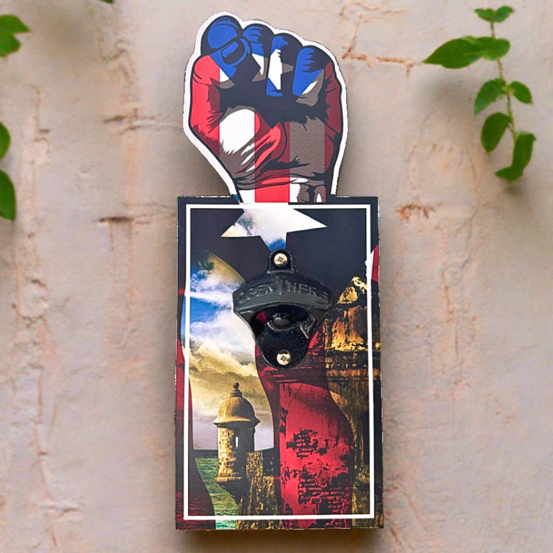 Wall Bottle Opener - Puerto Rico Fist