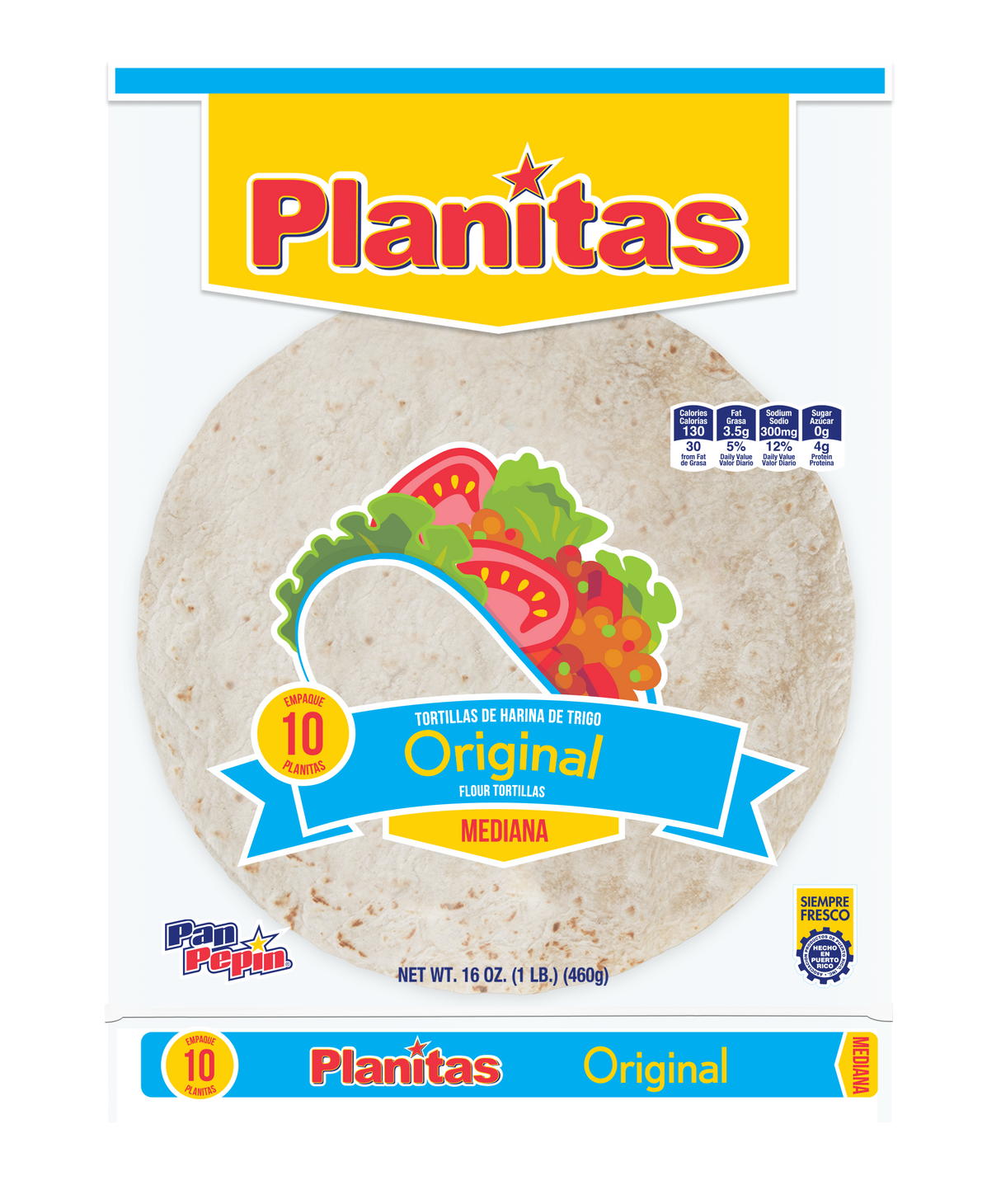 Plantillas Planitas Medianas Original Pepin 16oz