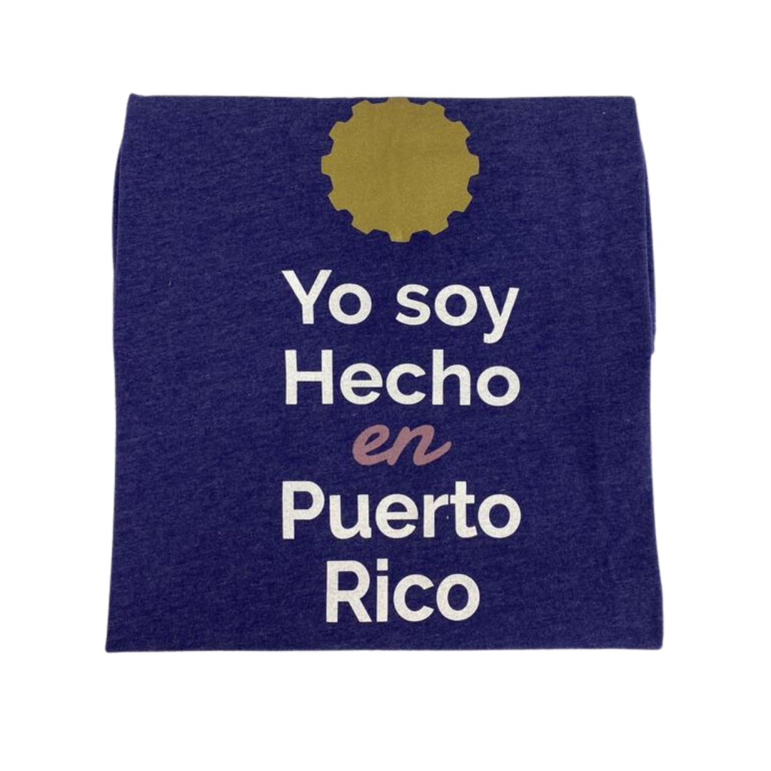 Yo Soy Hecho en Puerto Rico Purple/Gold T-Shirt