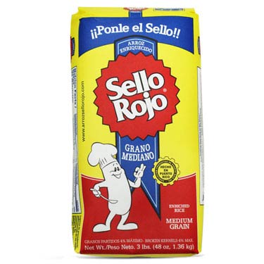 Sello Rojo Arroz Mediano 3lb