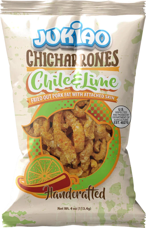 Jukiao Chicharrones Chile & Lime 4oz