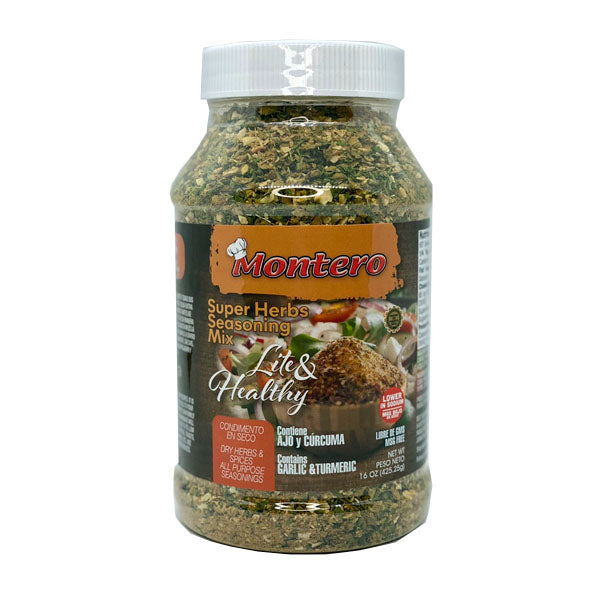 Montero Lite & Healthy Super Herbs & Spices Seasoning Mix (16oz)
