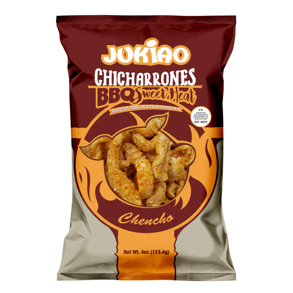 Jukiao Chicharrones BBQ Sweet Heat 4oz