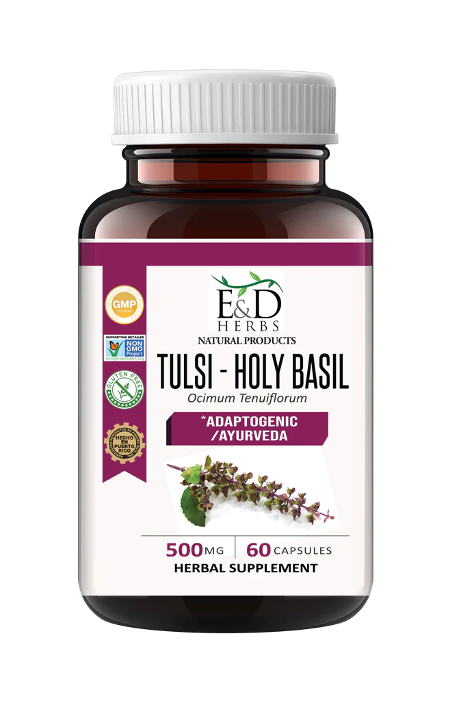 E&D Herbs Tulsi Holy Basil (60 ct)