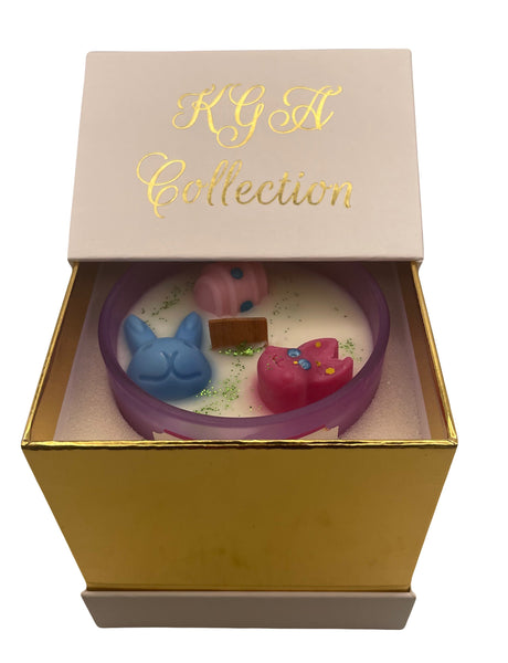 Rose Scented Easter Candle + Box (10oz)