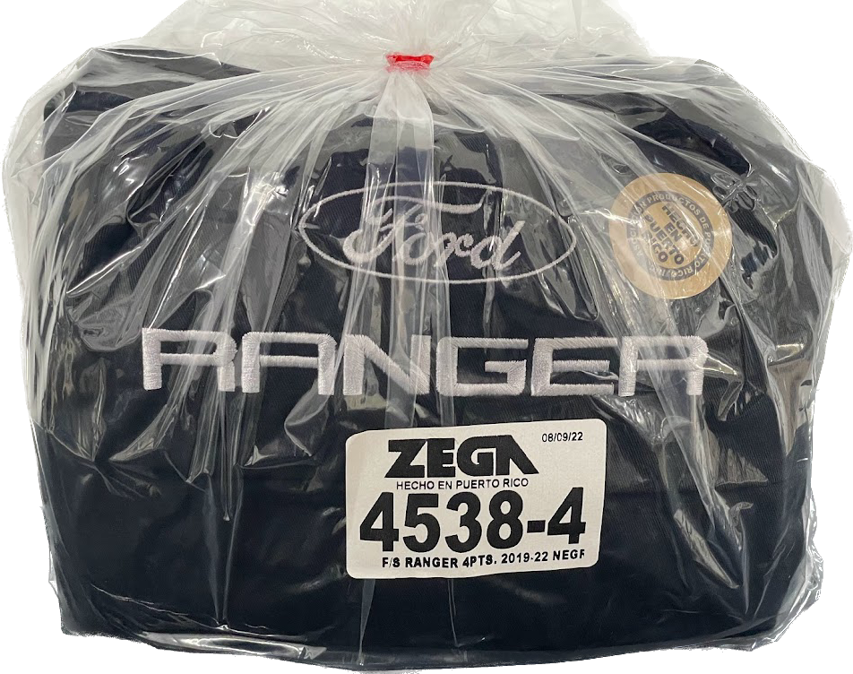 Full Set Seat Covers Ranger 4PTS 2019 to 2024 Black (4538-4)